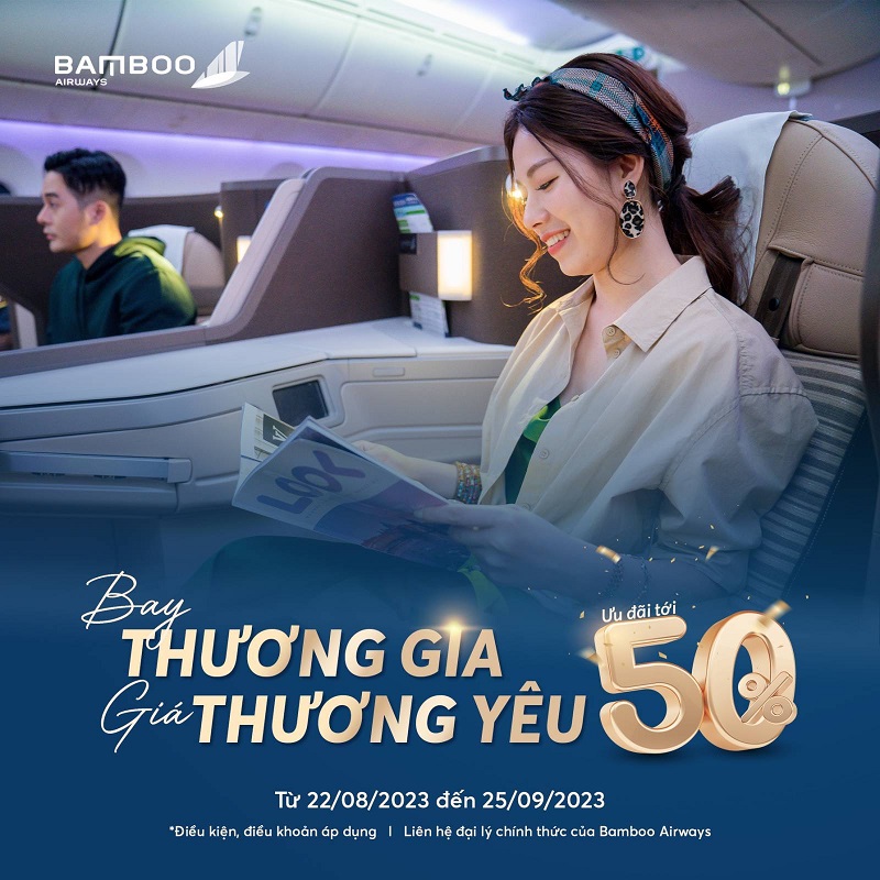Bay Thương Gia giá yêu thương cùng Bamboo Airways