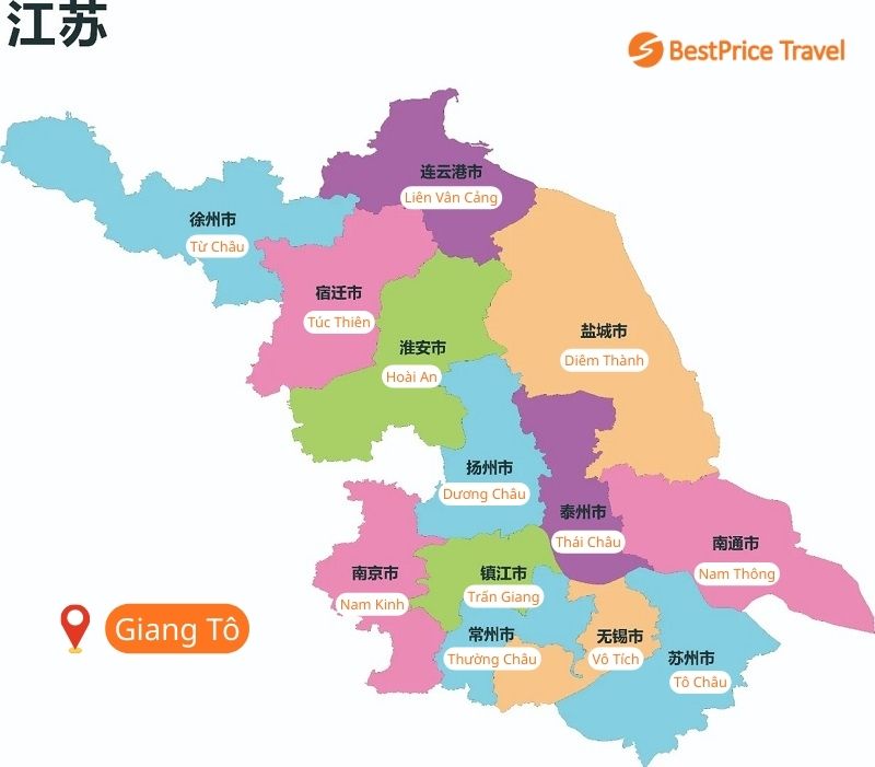 Giang T&ocirc; với vị tr&iacute; &ldquo;cận giang, cận hải&rdquo; tại Trung Quốc