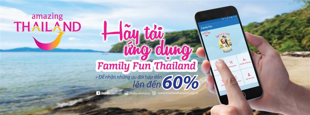 Giao diện ứng dụng Family Fun Thailand