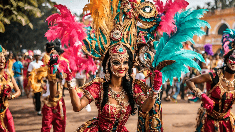 Lễ hội Carnival ở Goa, Ấn Độ 