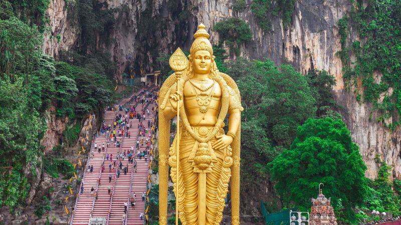 Tượng Thần Hindu Lord Murugan linh thiêng