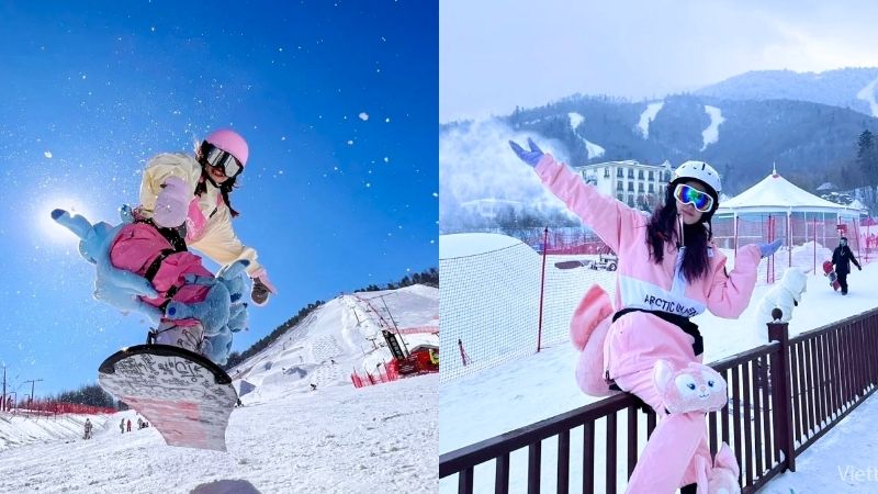 Thời tiết Cáp Nhĩ Tân rất phù hợp để trượt tuyết