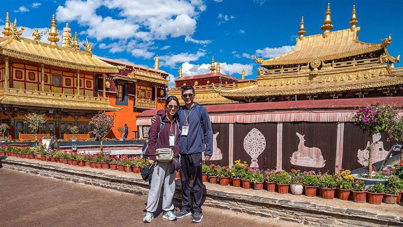 Không gian trang nghiêm tại Jokhang Temple