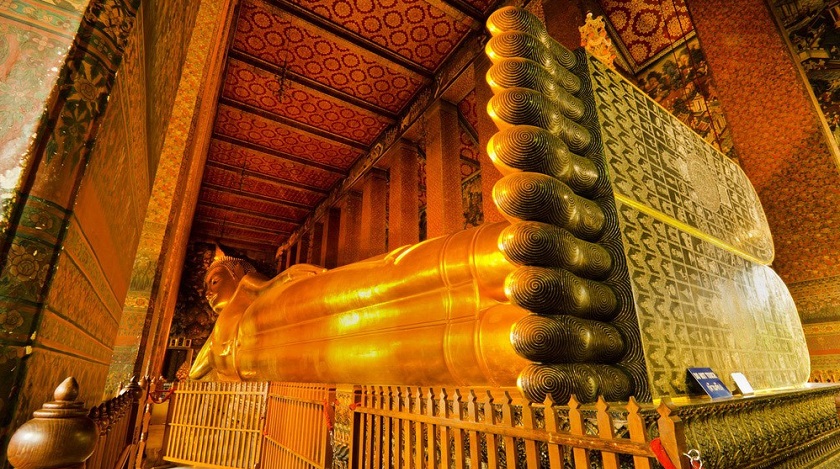 Tượng Đức Phật ở chùa Wat Pho tại Thái