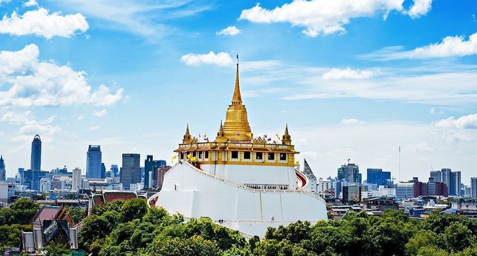 Chùa núi vàng Wat Saket Thái Lan