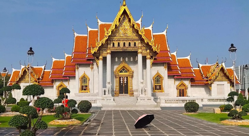 Chùa Cẩm Thạch Wat Benchamabophit Thái Lan