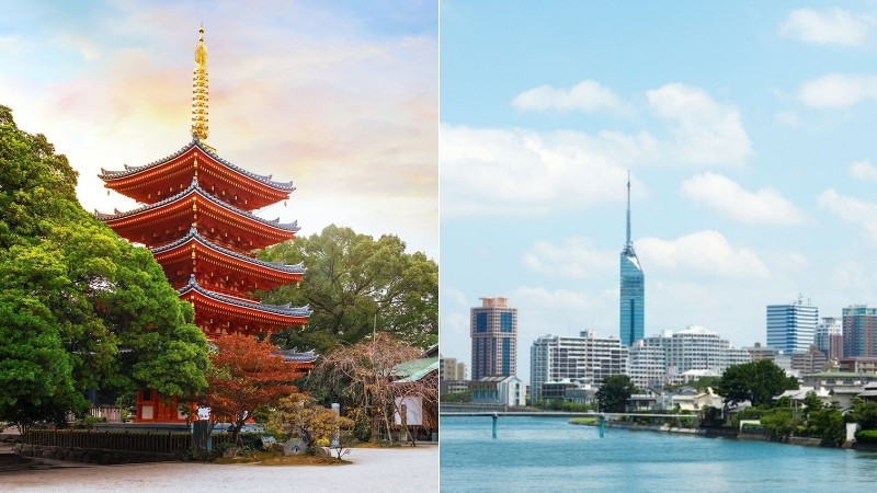 Vẻ đẹp của Fukuoka giao thoa giữa truyền thống v&agrave; hiện đại