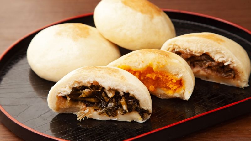 Món bánh bao hấp Oyaki tại Nagano Nhật Bản