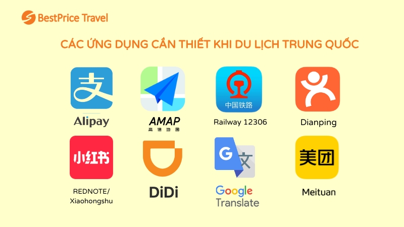 Các ứng dụng cần thiết khi du lịch Trung Quốc