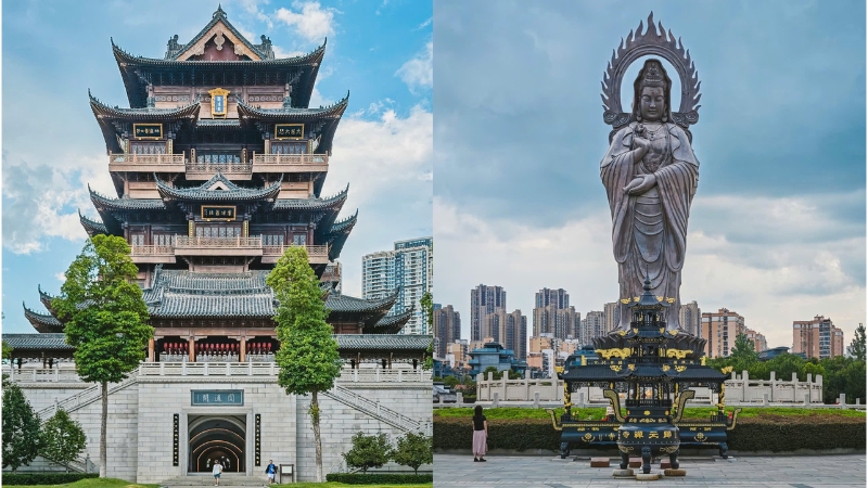 Chiêm bái chùa Quy Nguyên linh thiêng khi du lịch Vũ Hán