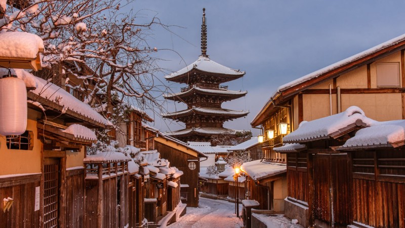 Vẻ đẹp của Kyoto c&agrave;ng th&ecirc;m trầm mặc khi đ&ocirc;ng về
