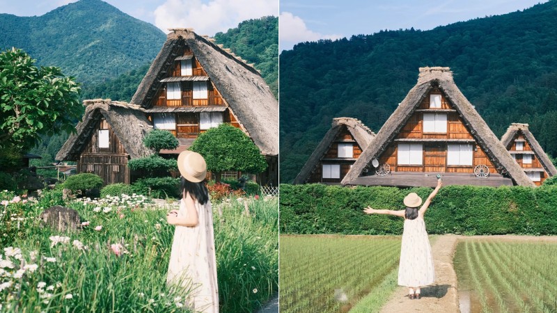 Dạo bộ qua những con đường l&agrave;ng y&ecirc;n b&igrave;nh ở Shirakawago