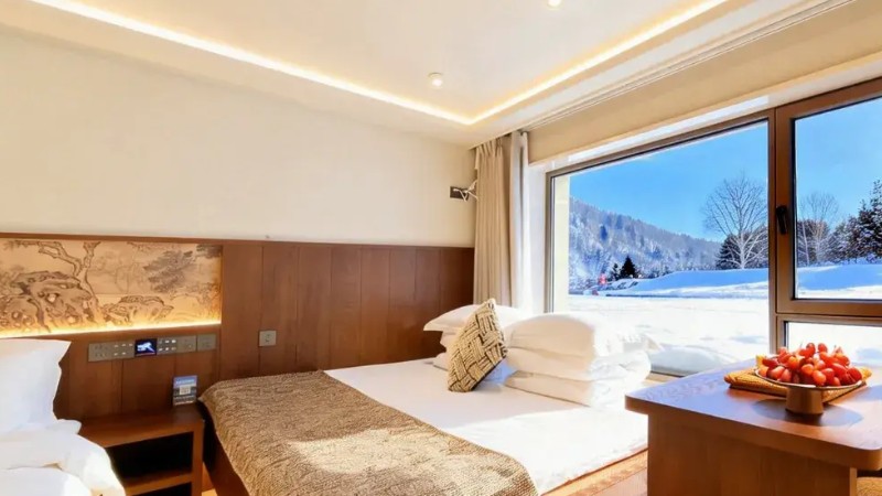 Kh&aacute;ch sạn c&oacute; view ngắm tuyết tuyệt đẹp ở L&agrave;ng Tuyết C&aacute;p Nhĩ T&acirc;n