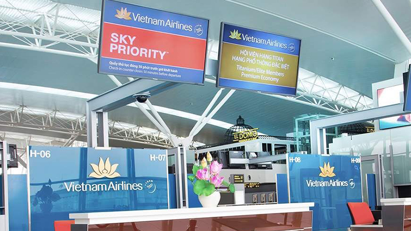 Quầy thủ tục ưu tiên SkyPriority tại Vietnam Airlines