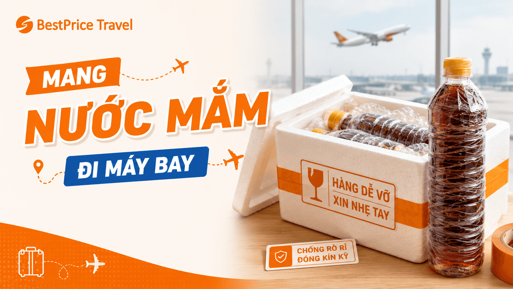 Quy định mang nước mắm lên máy bay