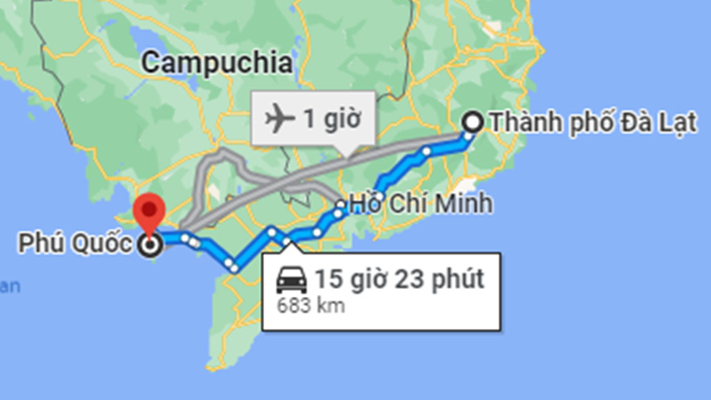 How to get from phu quoc to da lat ?