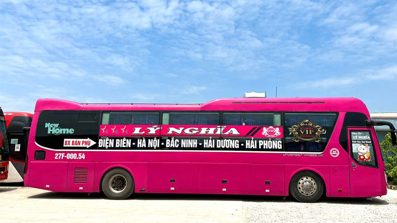 Xe khách Lý Nghĩa từ Điện Biên đến Hải Phòng