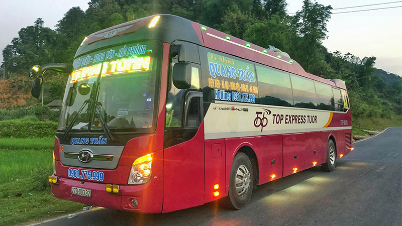 Xe khách Hải Phòng đến Điện Biên