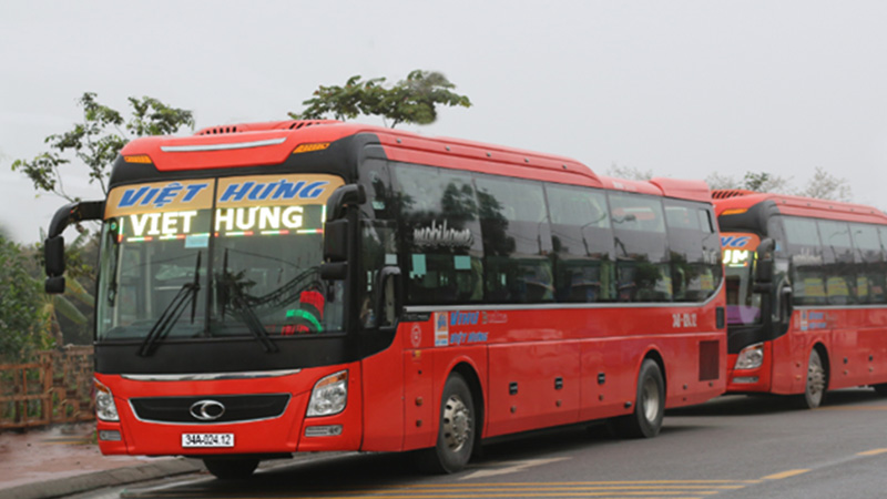 Xe khách Việt Hưng đi từ Vinh đến Đà Lạt