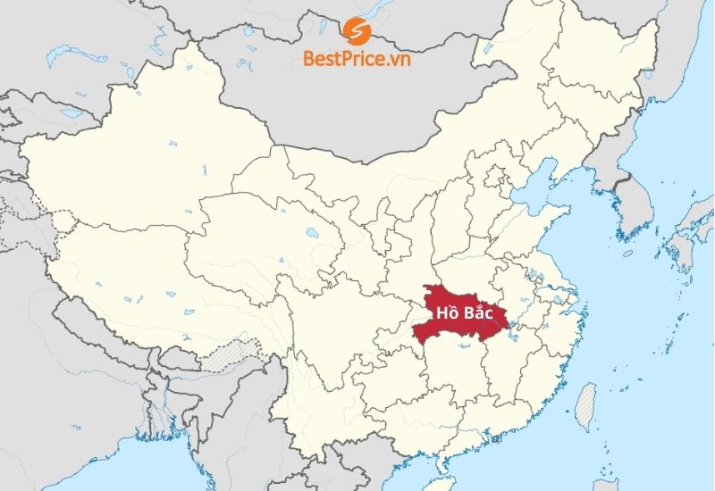Hồ Bắc ở đ&acirc;u? Bản đồ tỉnh Hồ Bắc Trung Quốc
