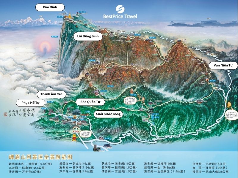 Tổng quan Nga Mi Sơn nổi tiếng