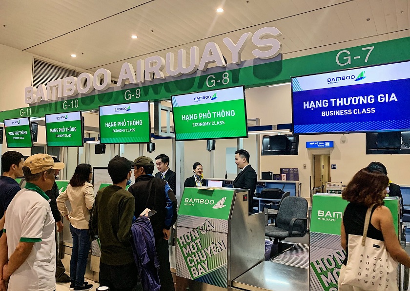 Check-in chuyến bay Bamboo Airways tại sân bay
