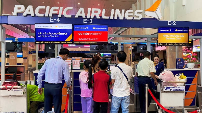 Check-in chuyến bay ngày 27 Tết hãng Pacific Airlines