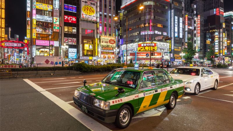 Phương tiện taxi truyền thống tại Tokyo