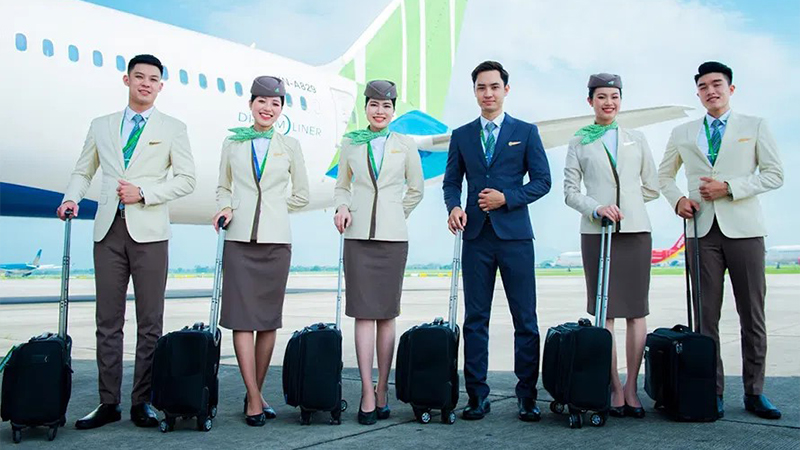 Trang phục ấn tượng của các tiếp viên Bamboo Airways