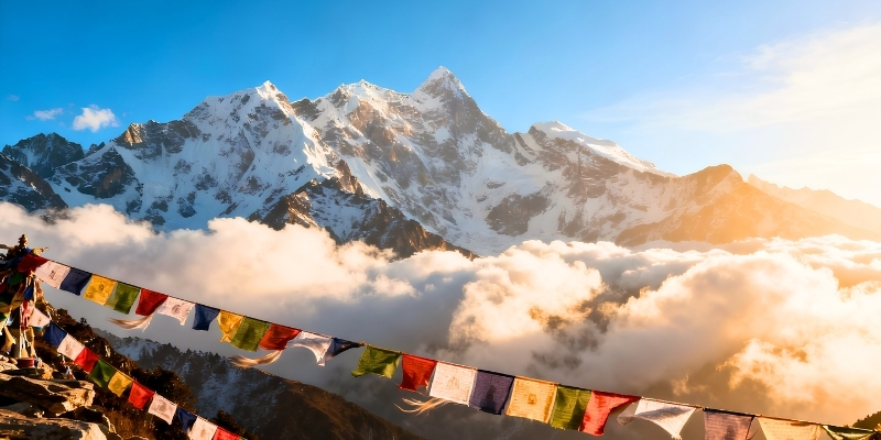 Khung cảnh tuyệt đẹp trên dãy Himalayas