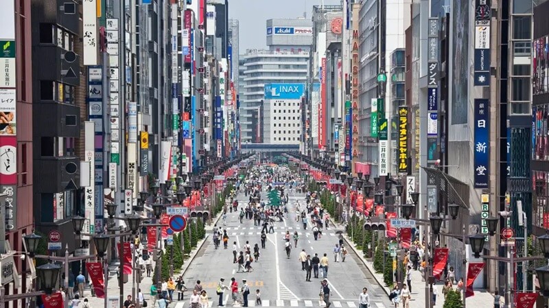 Ginza - Khu vực cao cấp mua sắm sầm uất