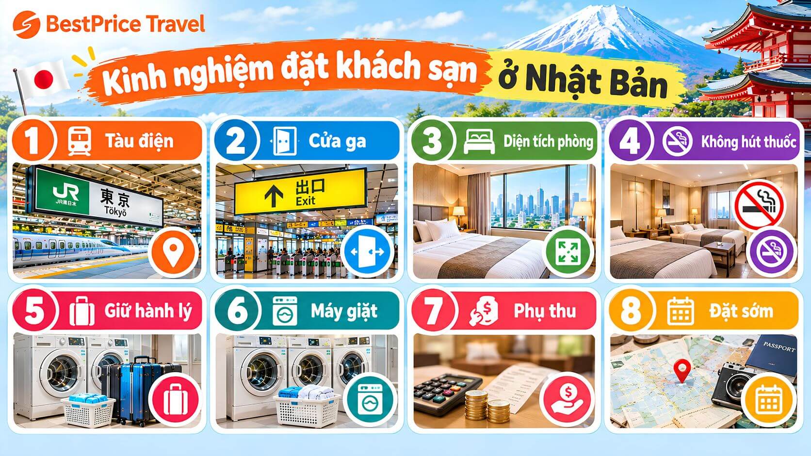 Kinh nghiệm đặt khách sạn Nhật Bản