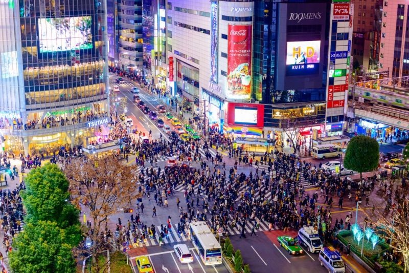 Không gian ngã tư Shibuya