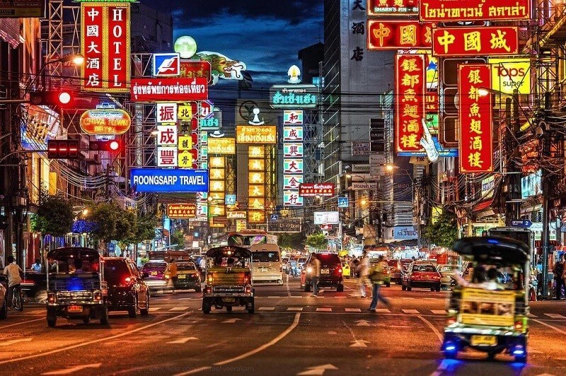 Đường Yaowarat China Town Thái Lan