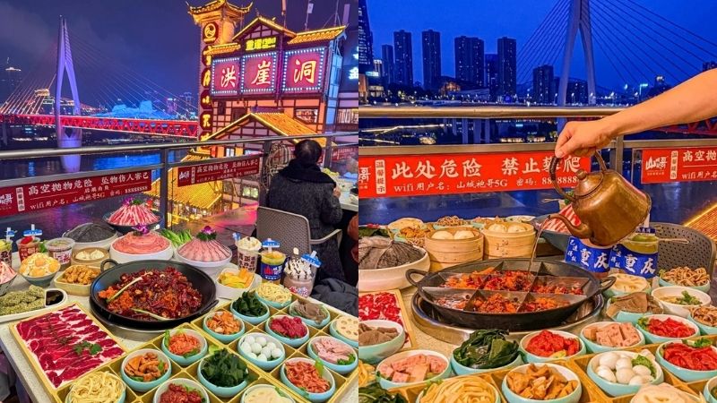 Thưởng thức ẩm thực Tr&ugrave;ng Kh&aacute;nh đặc trưng tại Hồng Nhai Động