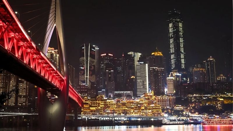 Phố cổ Hồng Nhai Động Trung Quốc 