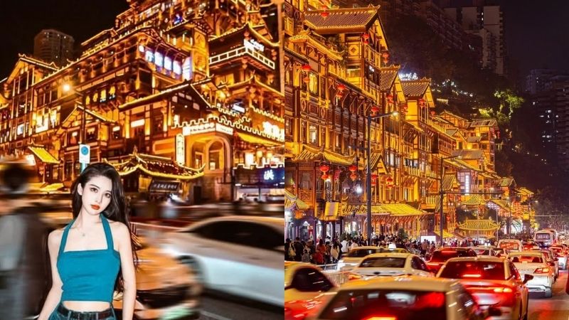 G&oacute;c chụp từ tầng 1 đầy nghệ thuật ở Hồng Nhai Động