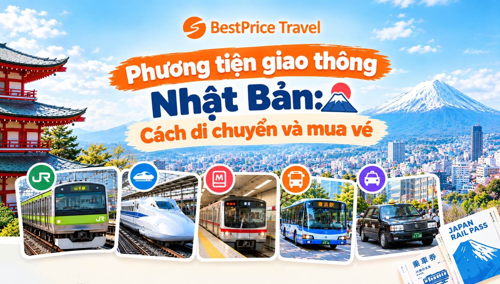 Phương tiện giao thông Nhật Bản: Cách di chuyển và mua vé