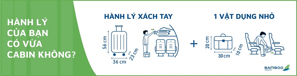 Quy định hành lý Bamboo Airways xách tay