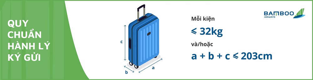 Quy định hành lý Bamboo Airways ký gửi
