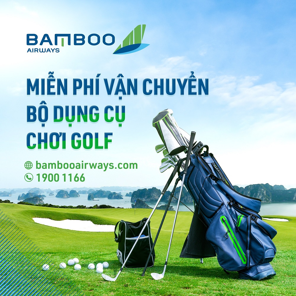 Vận chuyển bộ dụng cụ chơi golf trong hành lý Bamboo Airways