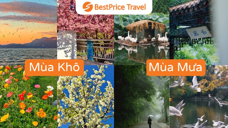 Thời tiết Côn Minh mùa mưa và mùa khô (@Harry & M)