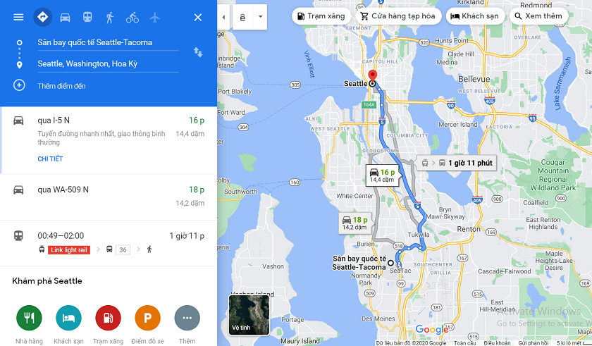 thời gian di chuyển từ sân bay về trung tâm thành phố