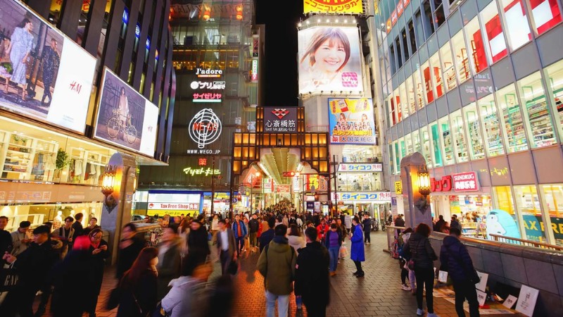 Cảm nhận nhịp sống sôi động của Osaka ở Shinsabaishi