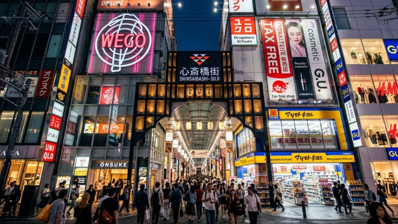 Thiên đường mua sắm miễn thuế cho khách du lịch ở Shinsaibashi