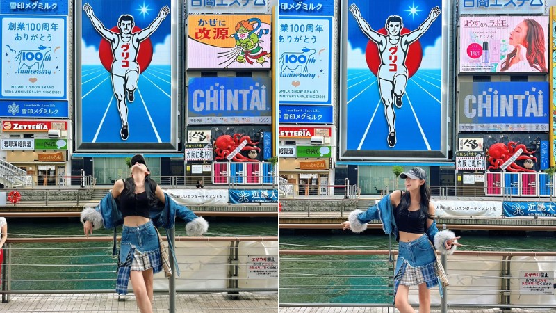 Check in biển hiệu Glico biểu tượng tại Dotonbori