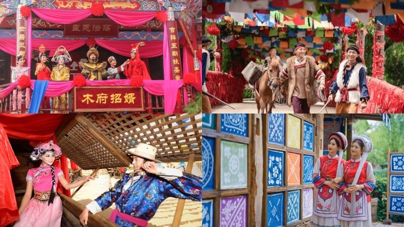 Kh&ocirc;ng gian tổ chức b&ecirc;n ngo&agrave;i của show diễn Thi&ecirc;n Cổ T&igrave;nh Lệ Giang