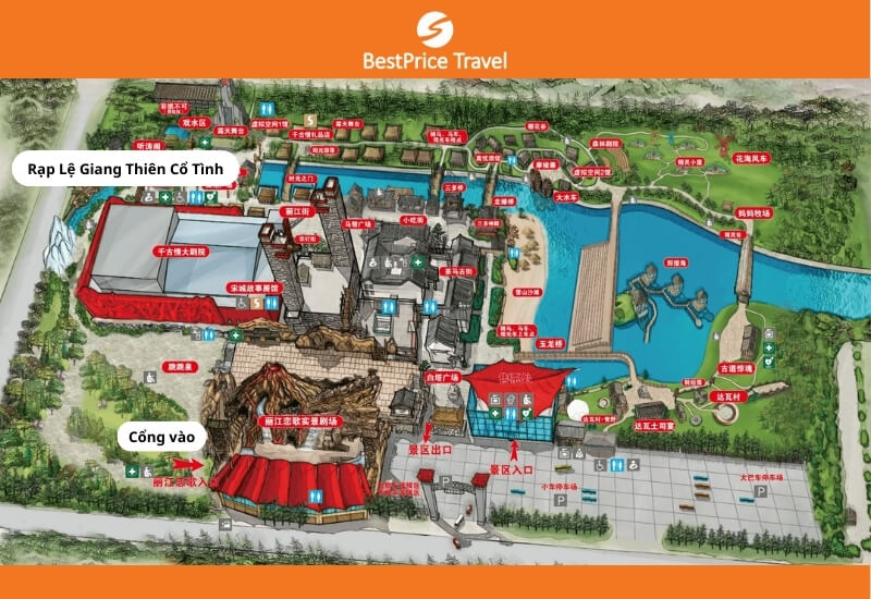 Show được tổ chức trong Lijiang Romance Park