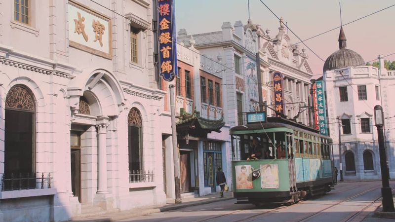 Phố Nam Kinh được tái hiện trong phim trường