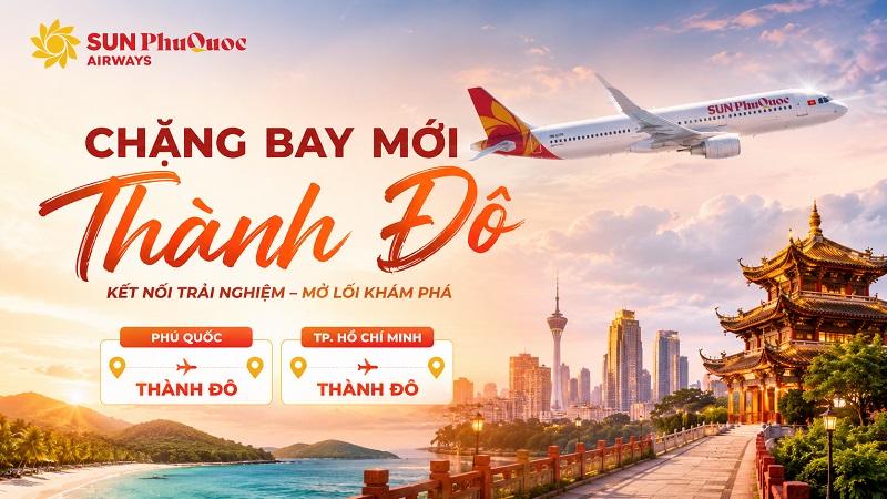 Sun PhuQuoc Airways khai th&aacute;c đường bay Việt Nam - Th&agrave;nh Đ&ocirc;